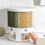 DISPENSADOR DE MENESTRAS ARROZ CEREALES GIRATORIO 10KG - BLANCO - 1