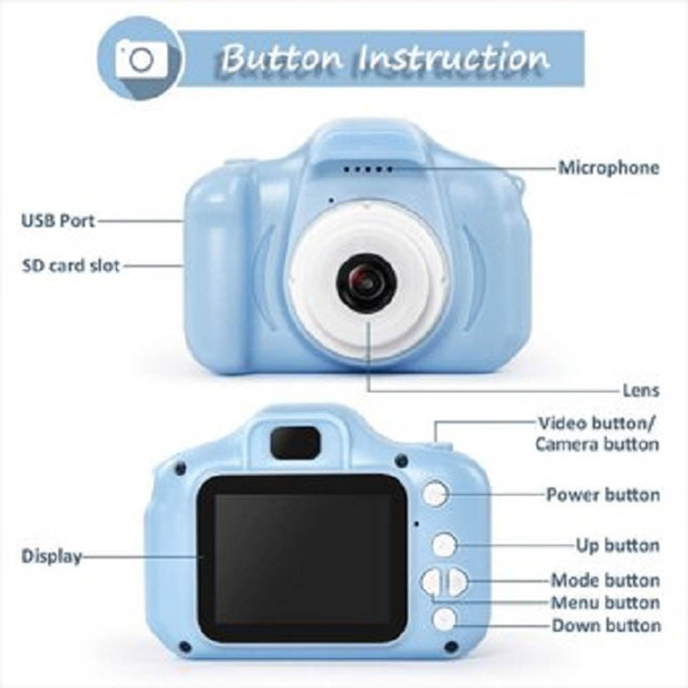 CÁMARA DIGITAL PARA NIÑOS Y VIDEO-VERDE - 2