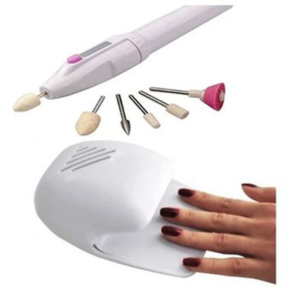 SECADOR DE UÑAS + KIT DE MANICURA Y PEDICURA SALON SHAPER - 4