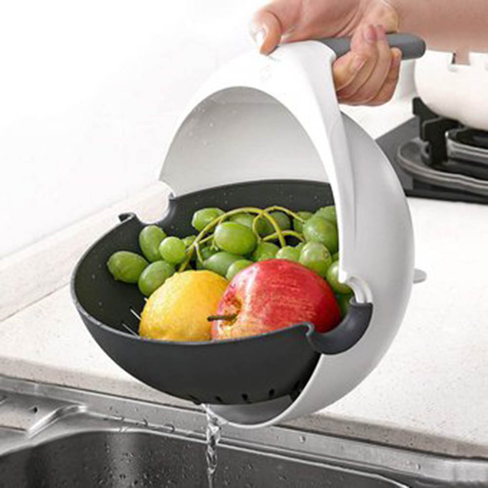 COLADOR ESCURRIDOR GIRATORIO - DE FRUTAS, VERDURAS, CESTA DE LAVADO - 4