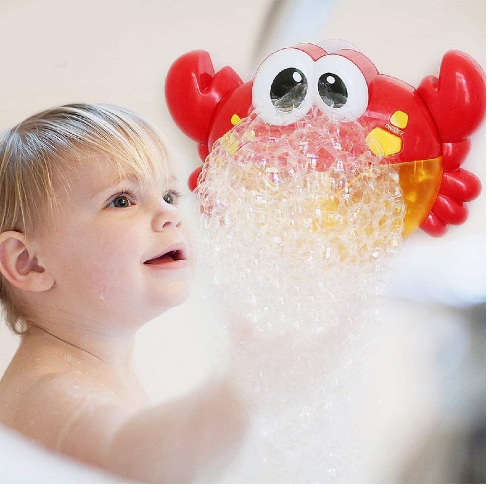 CANGREJO MUSICAL JUGUETE DE BAÑO PARA BEBÉS BURBUJAS DIVERTIDAS - ROJO - 3