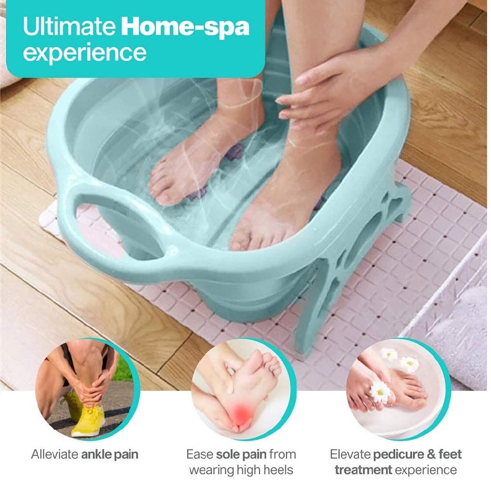 TINA HIDROMASAJE DE PIES PLEGABLE PORTÁTIL LAVADO BAÑERA - MULTICOLOR - 3