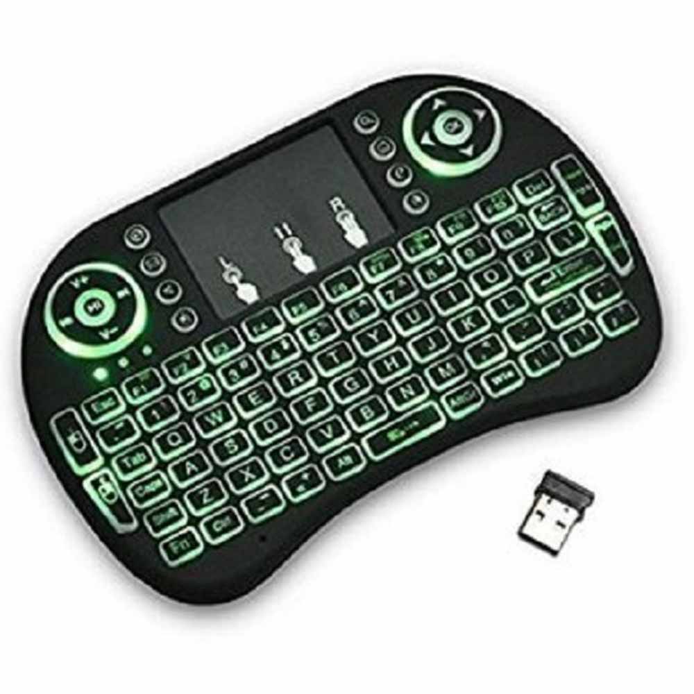 MINI TECLADO MOUSE INALAMBRICO TV BOX RETROILUMINADO - 3