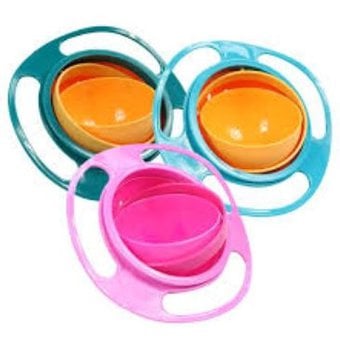 PLATO GIRATORIO ANTIDERRAME GYRO BOWL PARA BEBÉ – ROSADO - 2
