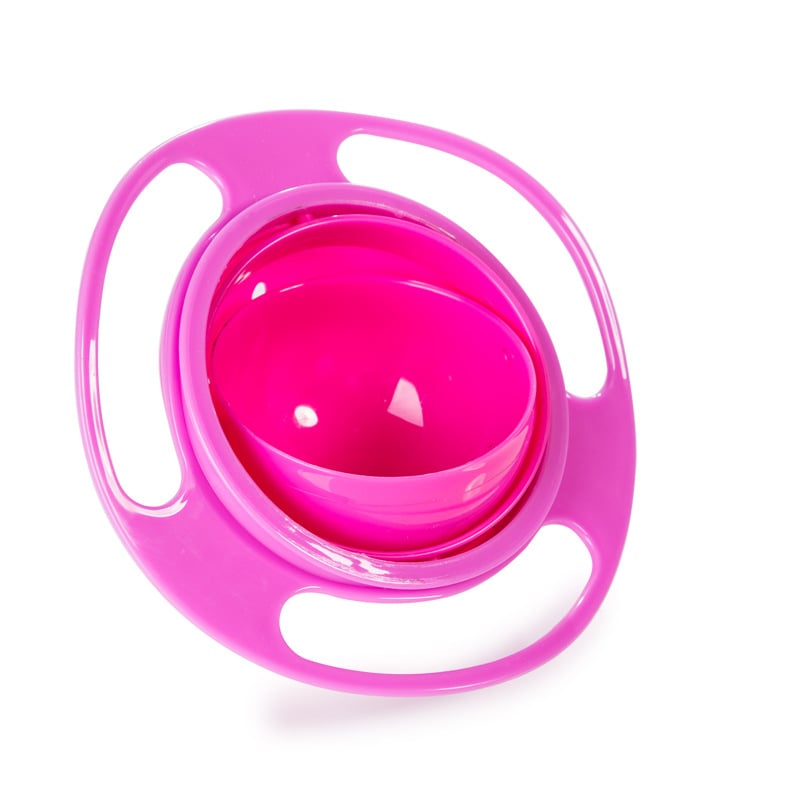 PLATO GIRATORIO ANTIDERRAME GYRO BOWL PARA BEBÉ – ROSADO - 3