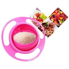 PLATO GIRATORIO ANTIDERRAME GYRO BOWL PARA BEBÉ – ROSADO - 4