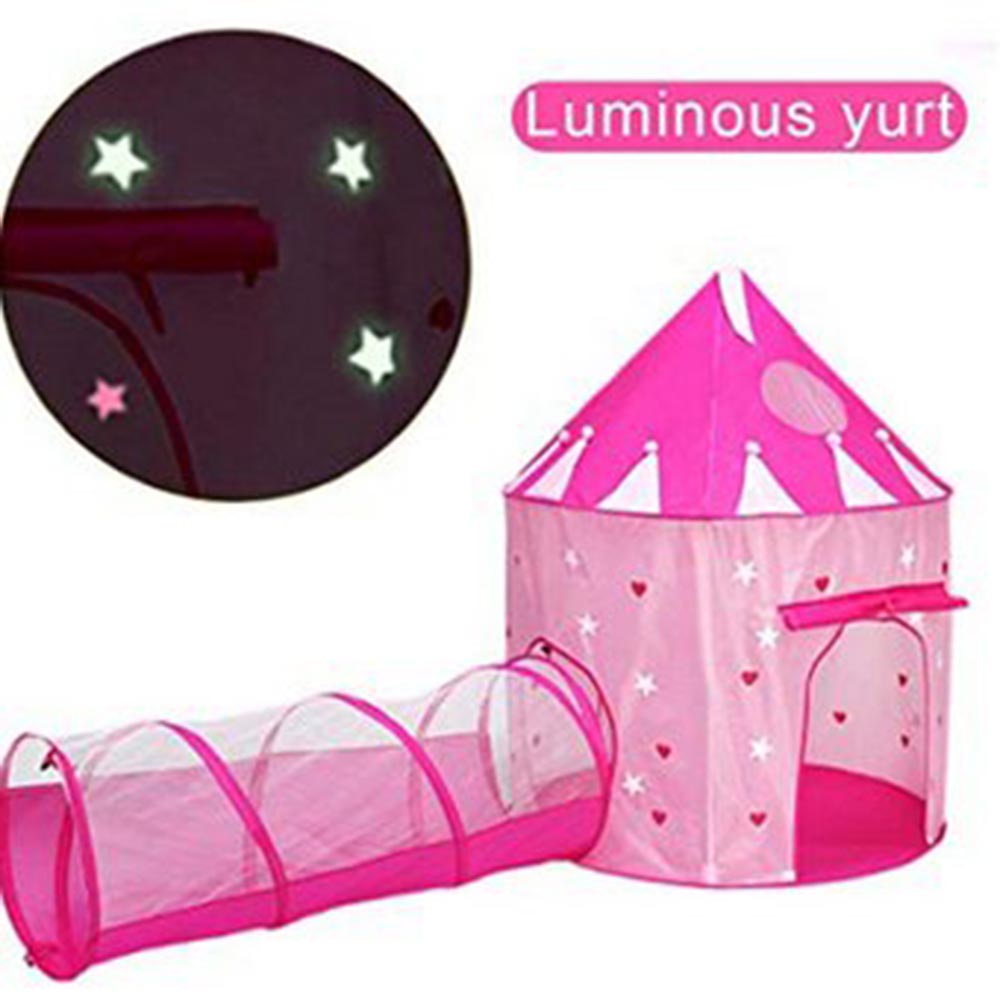 CARPA CASTILLO CON TUNEL GRANDE – ROSADO - 2