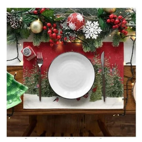 SET DE 6 INDIVIDUAL NAVIDEÑOS MODELO SURTIDO - 4