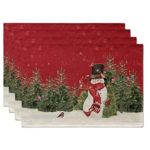 SET DE 6 INDIVIDUAL NAVIDEÑOS MODELO SURTIDO - 5