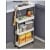 ORGANIZADOR DE COCINA CARRITO MULTIFUNCIONAL LINEAL AHORRA ESPACIO - BLANCO - 1