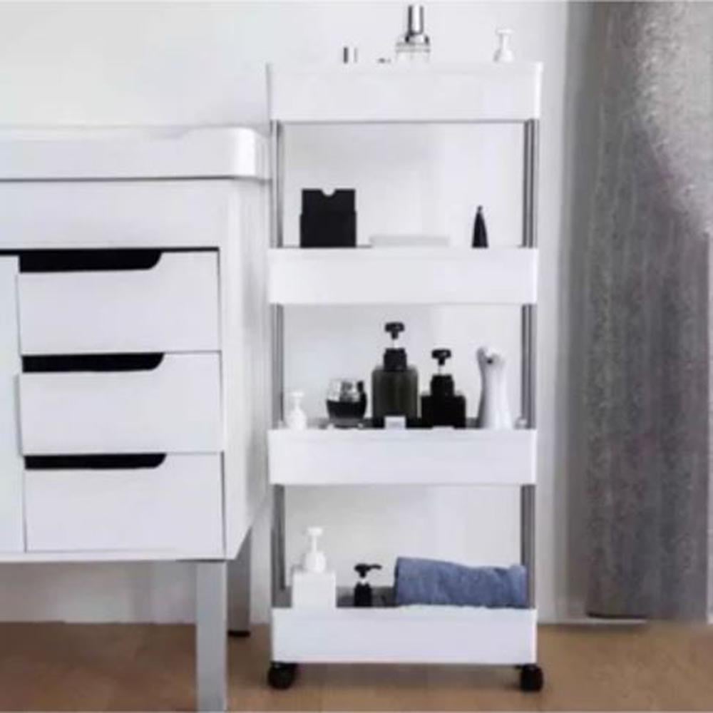 ORGANIZADOR DE COCINA CARRITO MULTIFUNCIONAL LINEAL AHORRA ESPACIO - BLANCO - 2