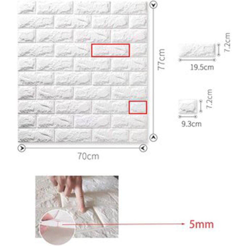 ADHESIVOS PARED 3D LADRILLOS 10PCS PEGATINA STICKER PANELES - 3