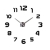 RELOJ DE PARED DECORATIVO 3D NEGRO - 1