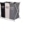 CESTO DE ROPA DE 3 DIVISIONES PARA LAVANDERÍA, DORMITORIO PLEGABLE - 1