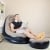 SOFÁ SILLÓN INFLABLE POSA PIES - PUFF INFLABLE - GRIS - 1