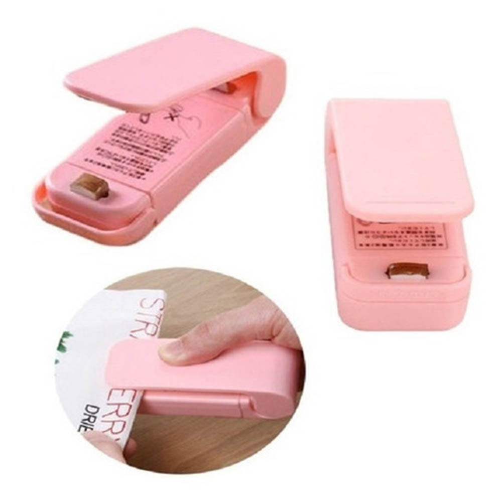 SELLADOR DE BOLSA PORTÁTIL IMANTADA MINI MÁQUINA - ROSADO - 4