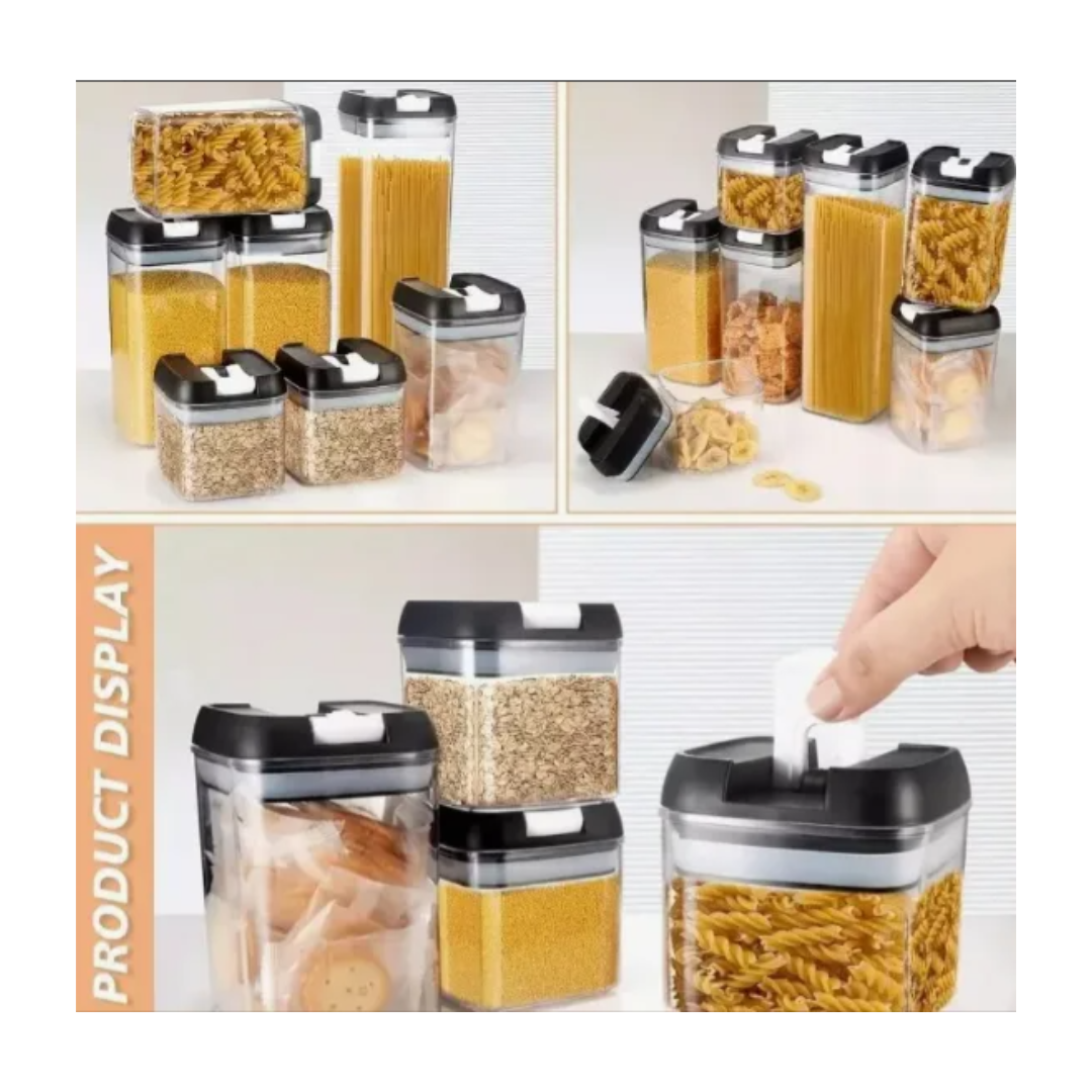 SET DE 7 CONTENEDORES DE ALIMENTO - 1