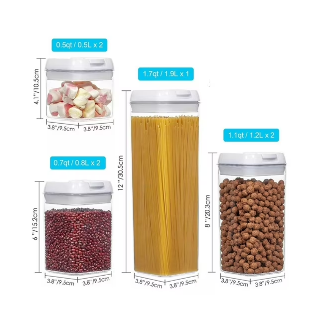 SET DE 7 CONTENEDORES DE ALIMENTO - 2