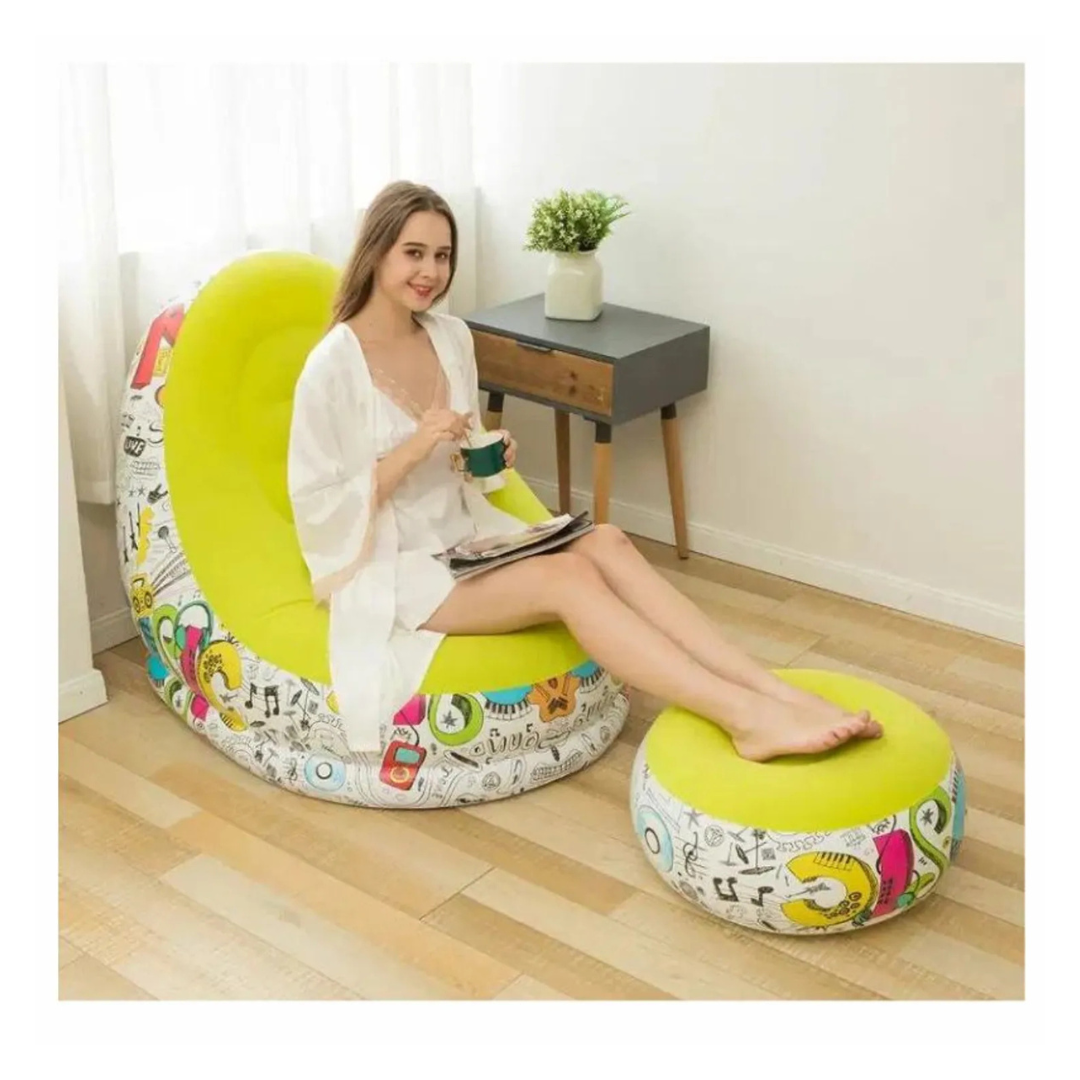 PUFF INFLABLE CON POSAPIES - 1