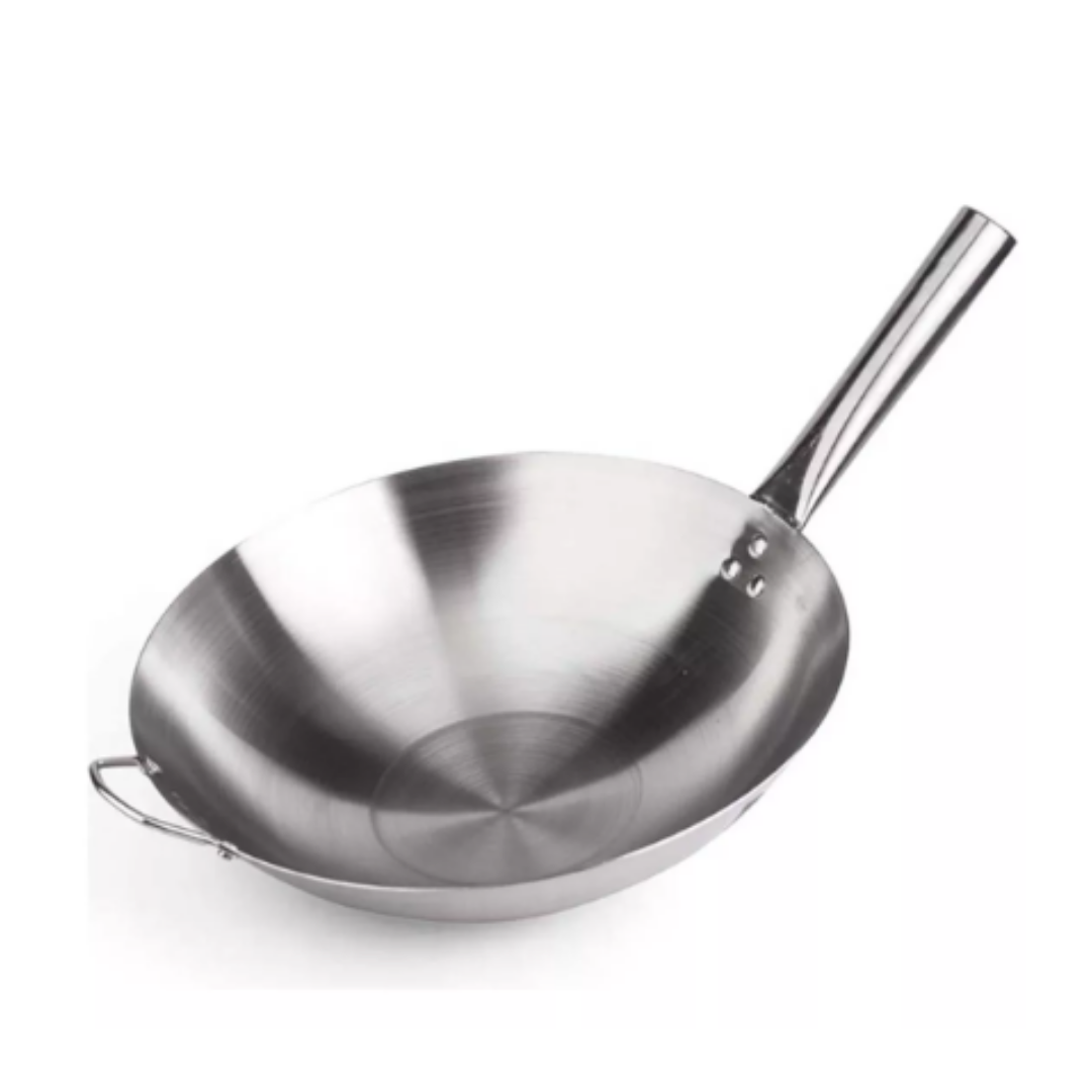SARTEN WOK CHIFERO DE ACERO INOXIDABLE - 1