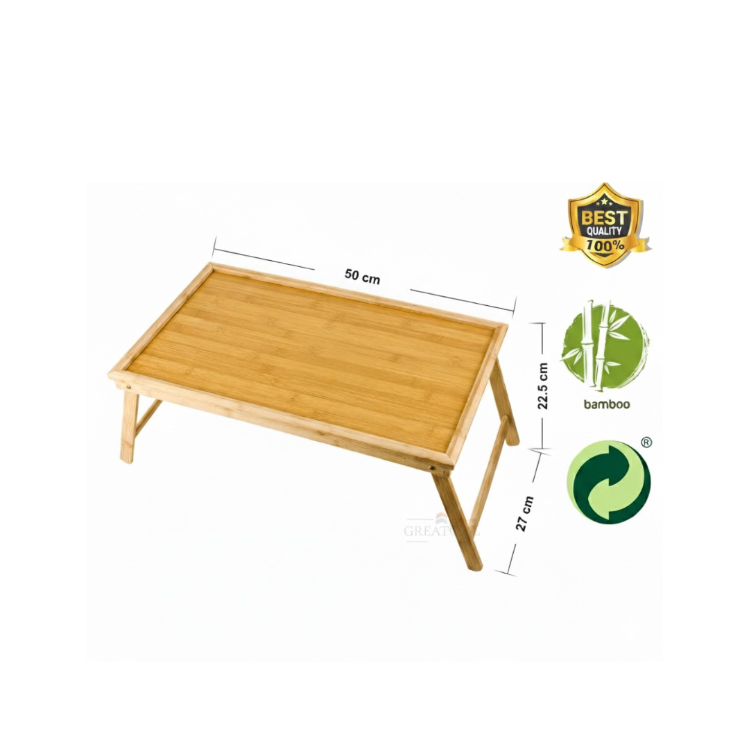 MESA PLEGABLE DE MADERA DE BAMBÚ - 3