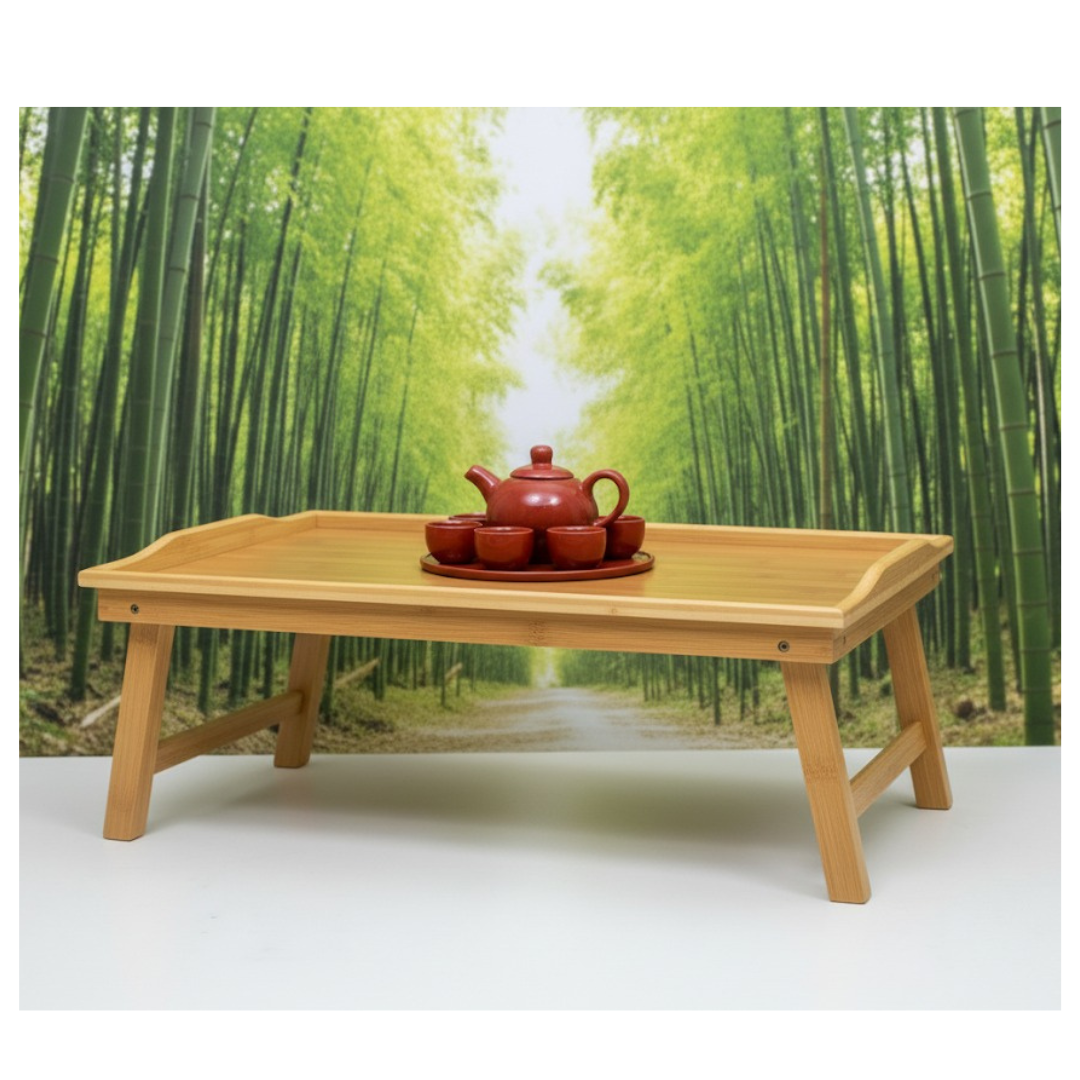 MESA PLEGABLE DE MADERA DE BAMBÚ - 4
