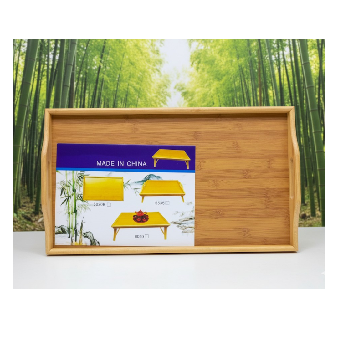 MESA PLEGABLE DE MADERA DE BAMBÚ - 5
