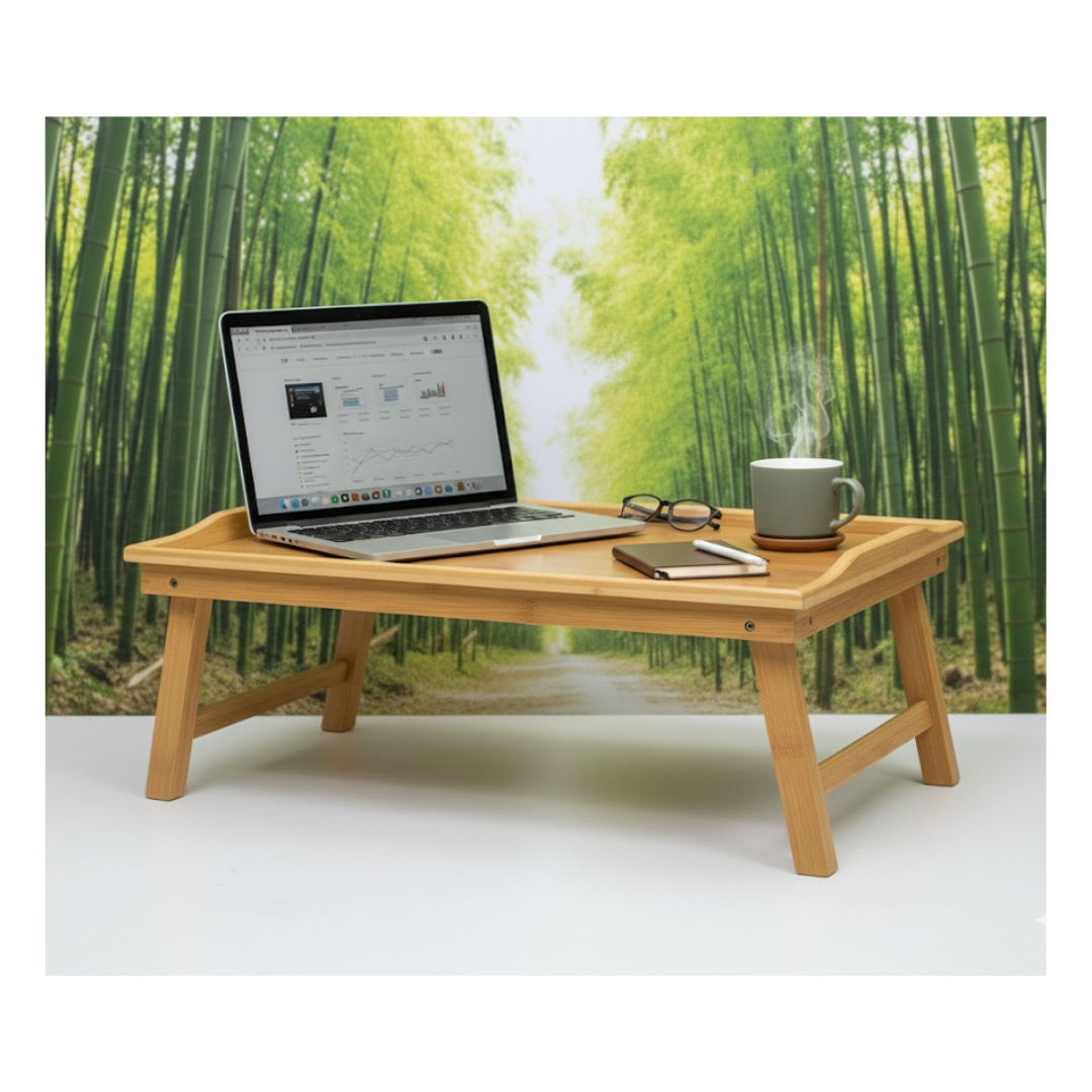 MESA PLEGABLE DE MADERA DE BAMBÚ - 6