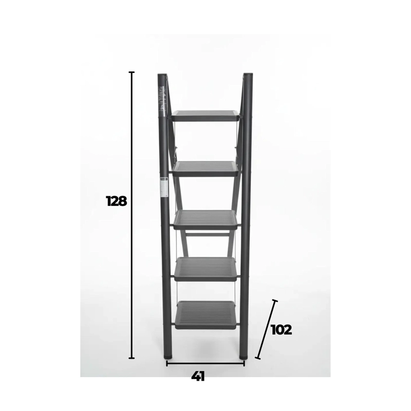 ESCALERA DE ACERO TIJERA 5 NIVELES - 2
