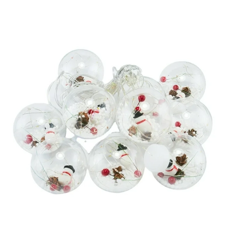 CORTINA DE LUCES NAVIDEÑAS CON FORMA DE ESFERA - 3