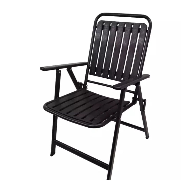 SILLA PLEGABLE PORTÁTIL NEGRA - 1
