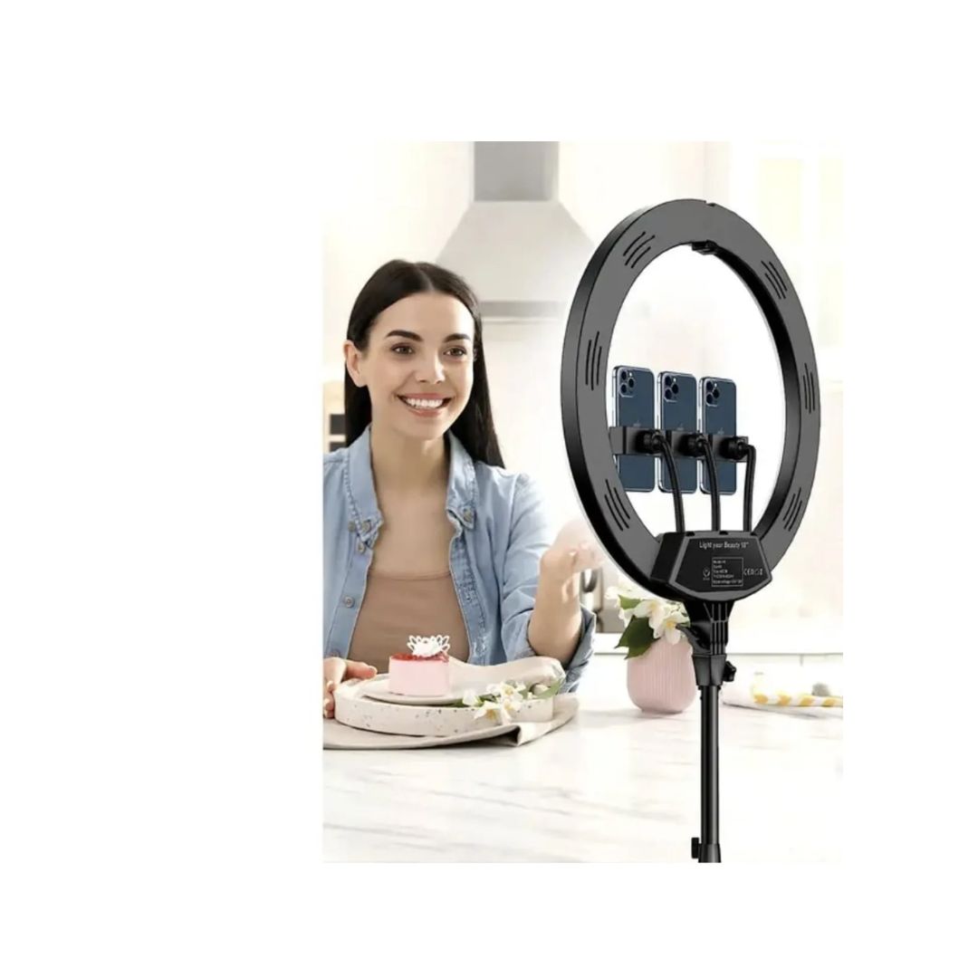ARO LED DE 56 CM  CON TRIPODE - 2