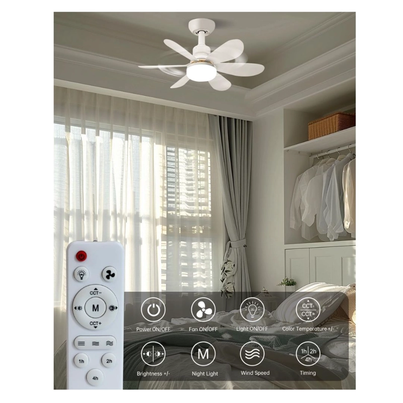 FOCO VENTILADOR CON CONTROL REMOTO - 4