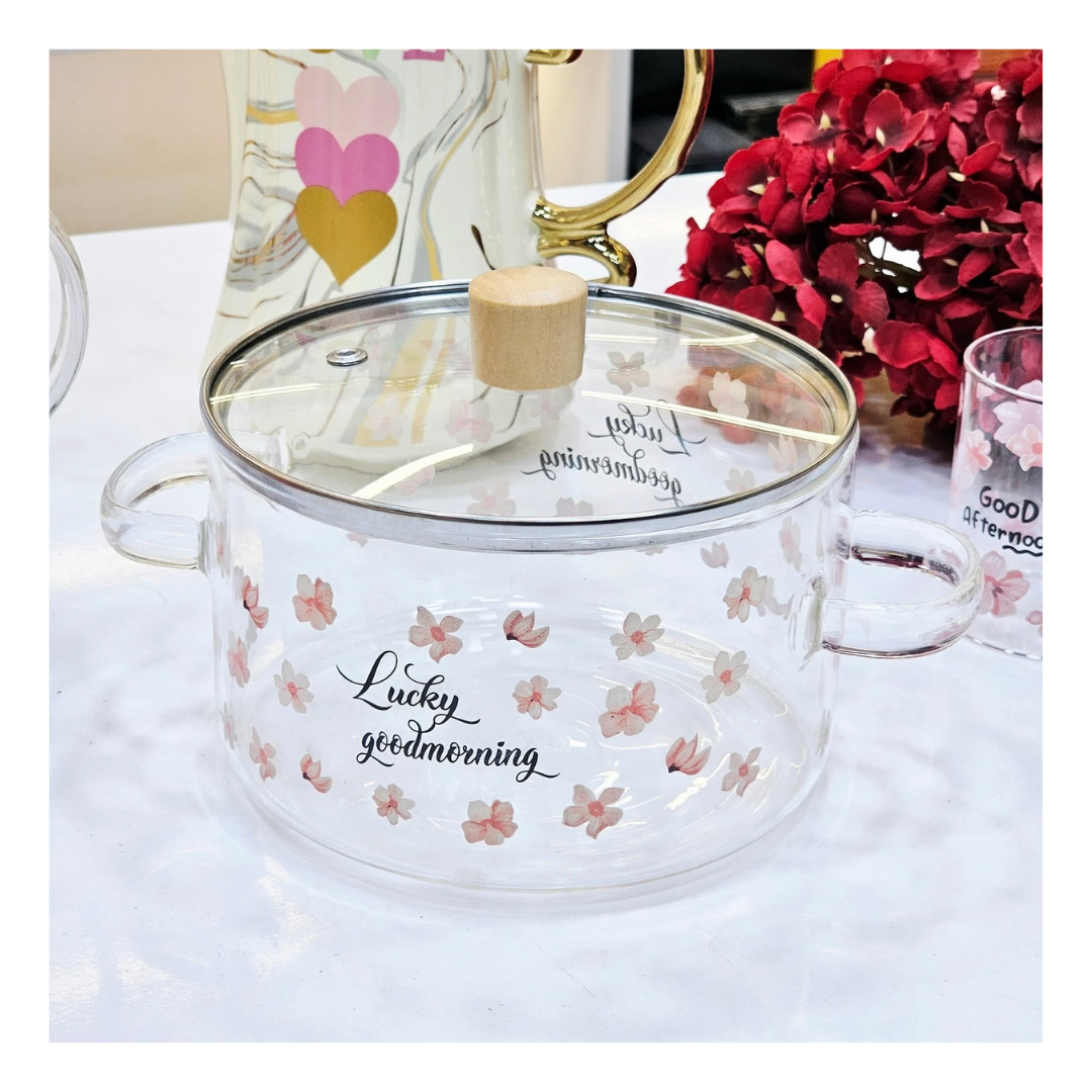 OLLA BOROSILICATO CON DISEÑO - 1