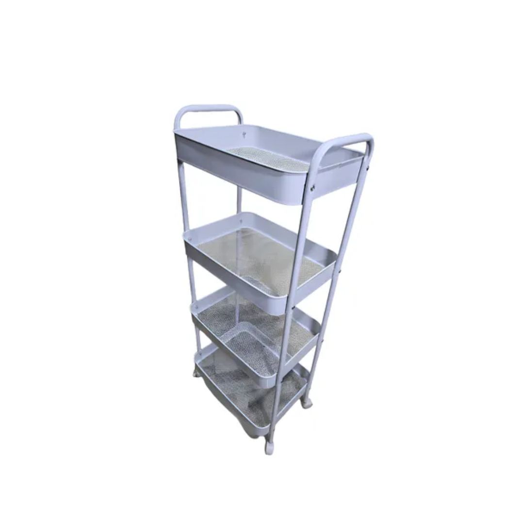 ORGANIZADOR METÁLICO CON RUEDAS DE 4 NIVELES - 1