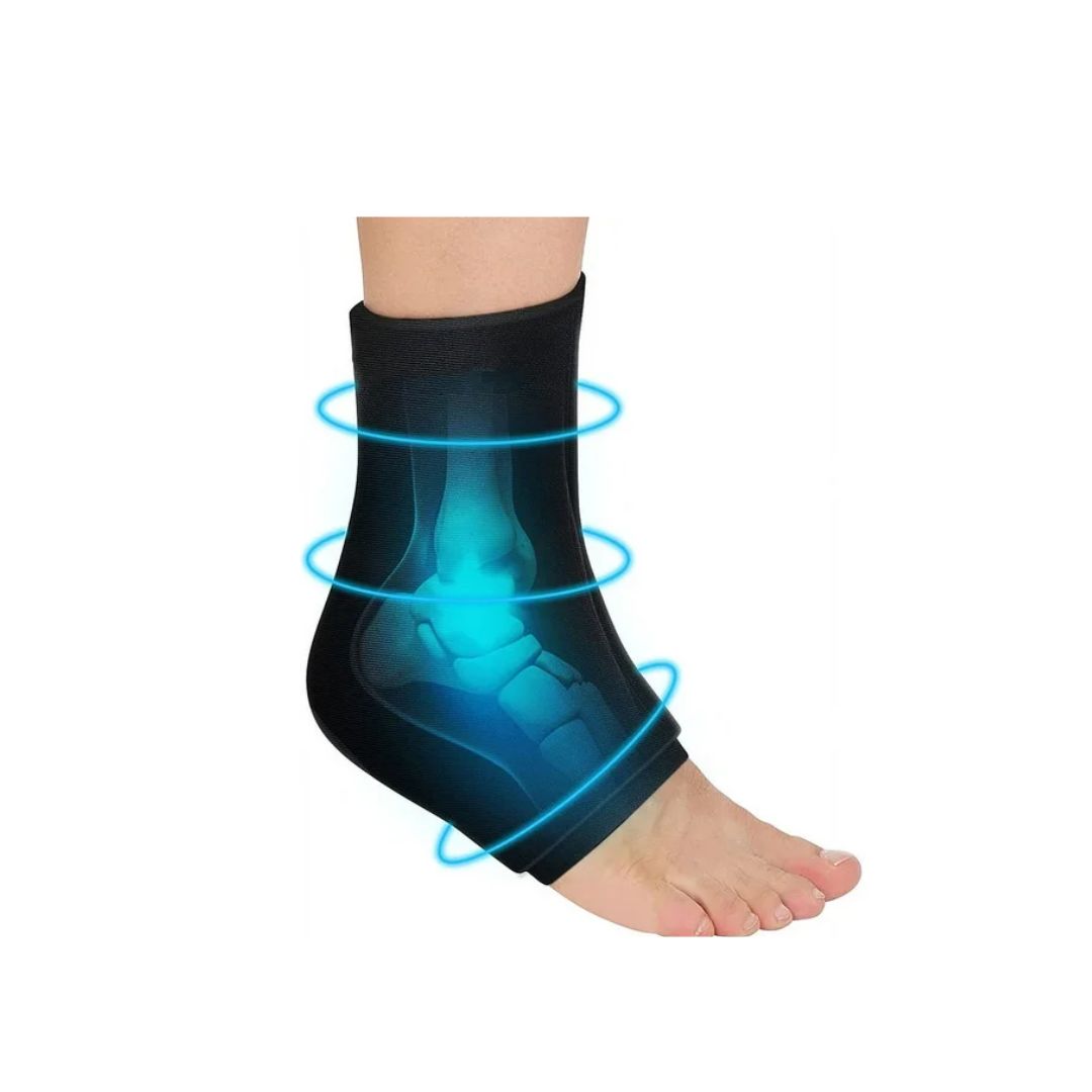 TOBILLERA NEGRA CON GEL PARA LESIONES - 1