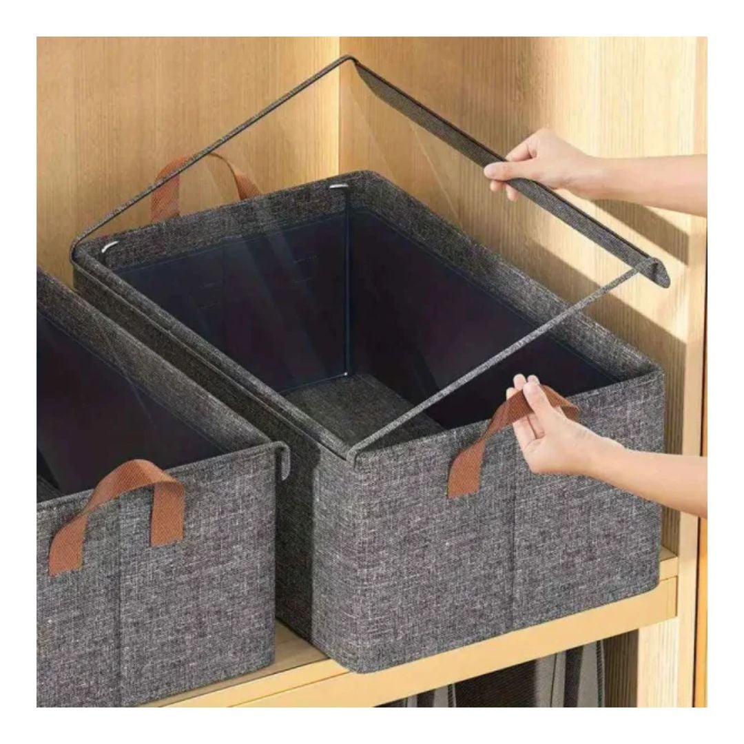 ORGANIZADOR DE ROPA PLEGABLE CON TAPA - 1