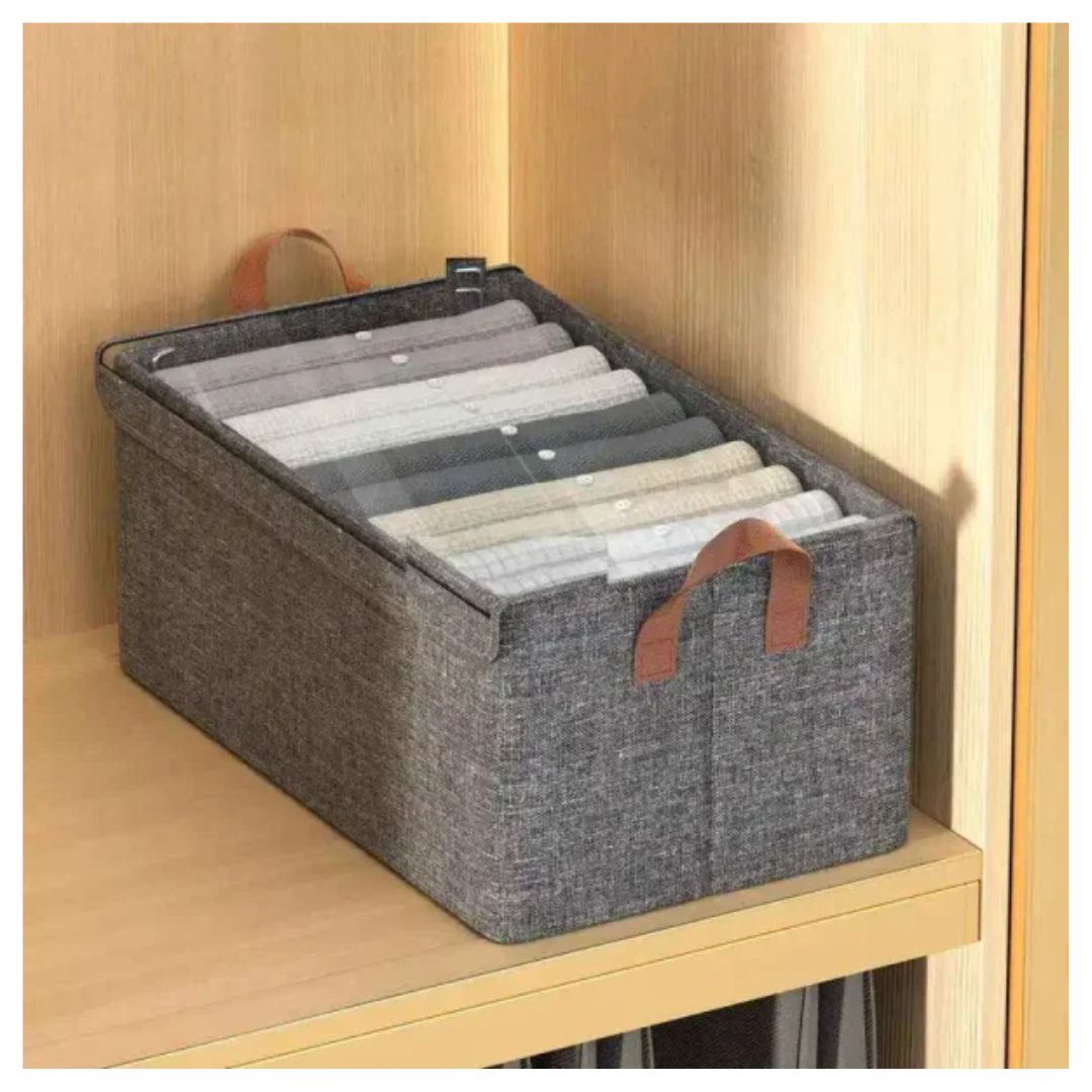 ORGANIZADOR DE ROPA PLEGABLE CON TAPA - 2