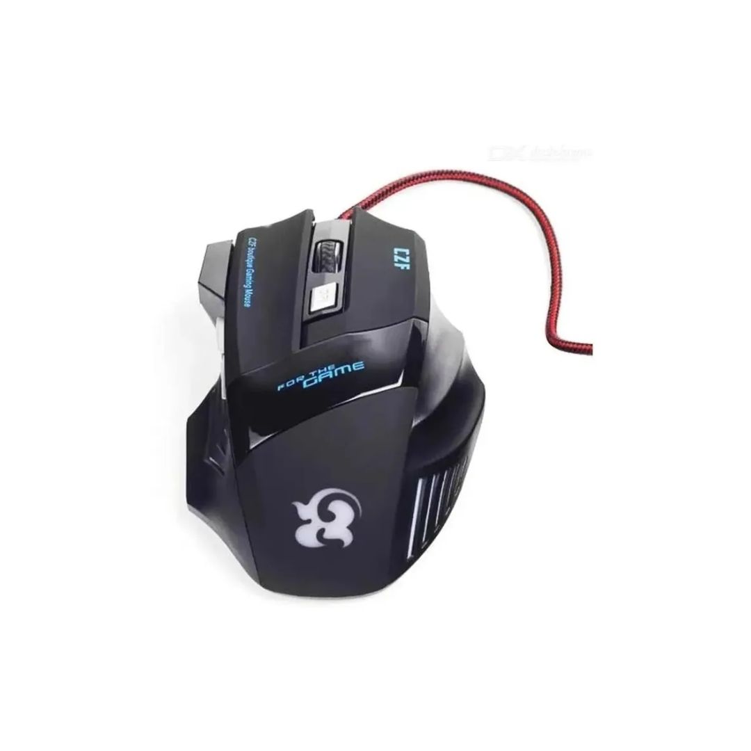 MOUSE  GAMER  T6 CON ENTRADA USB - 3
