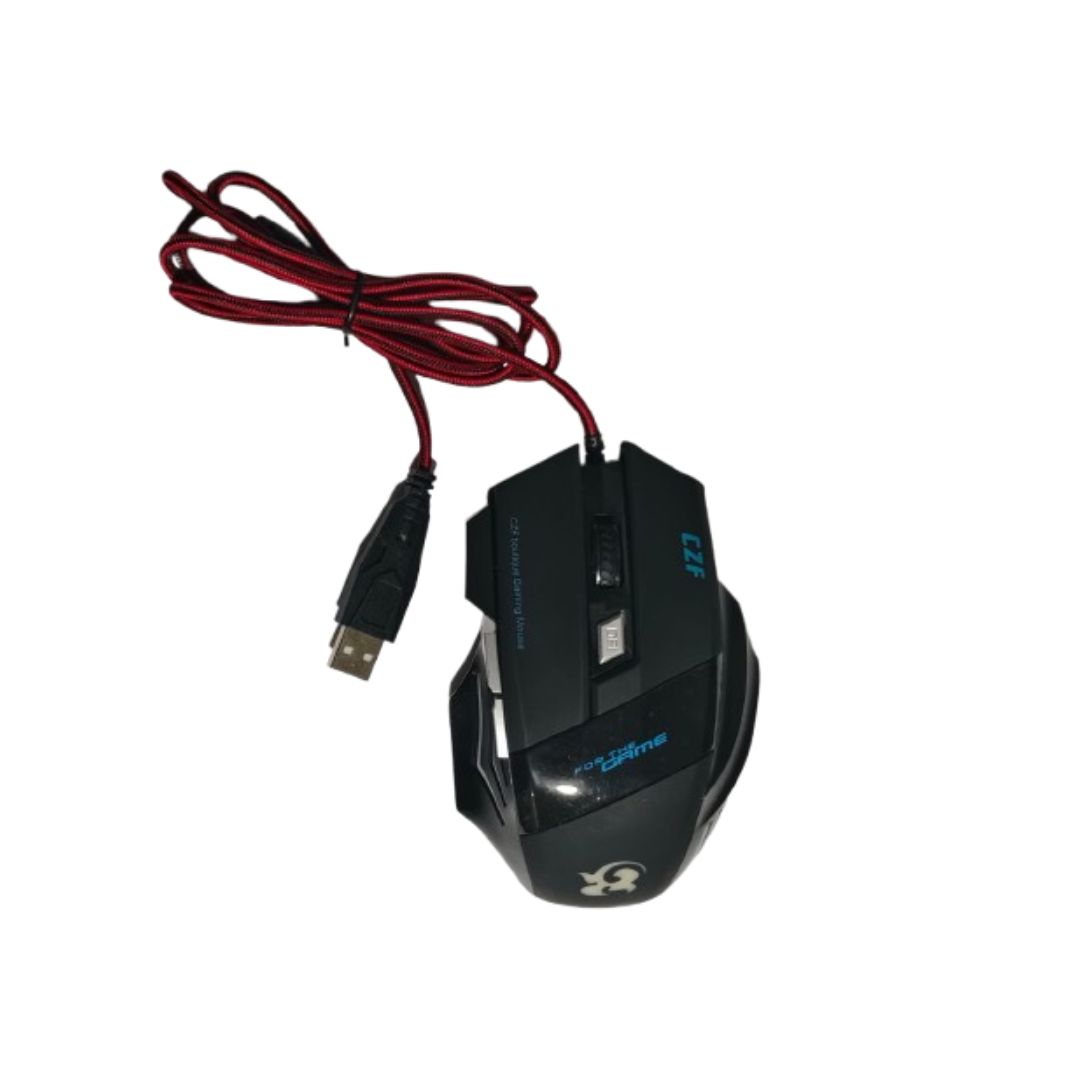 MOUSE  GAMER  T6 CON ENTRADA USB - 4