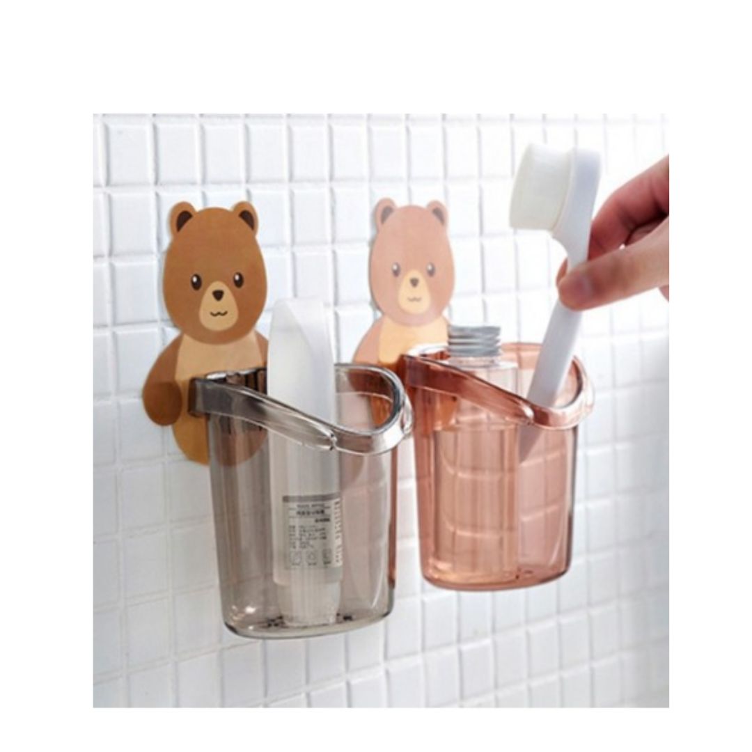 ORGANIZADOR DE CEPILLOS CON DISEÑO DE OSO - 1