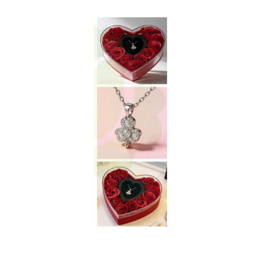 CORAZON ACRILICO CON COLLAR - 2