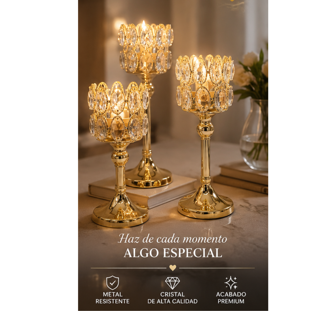 SET DE CANDELABROS DECORATIVOS - 2