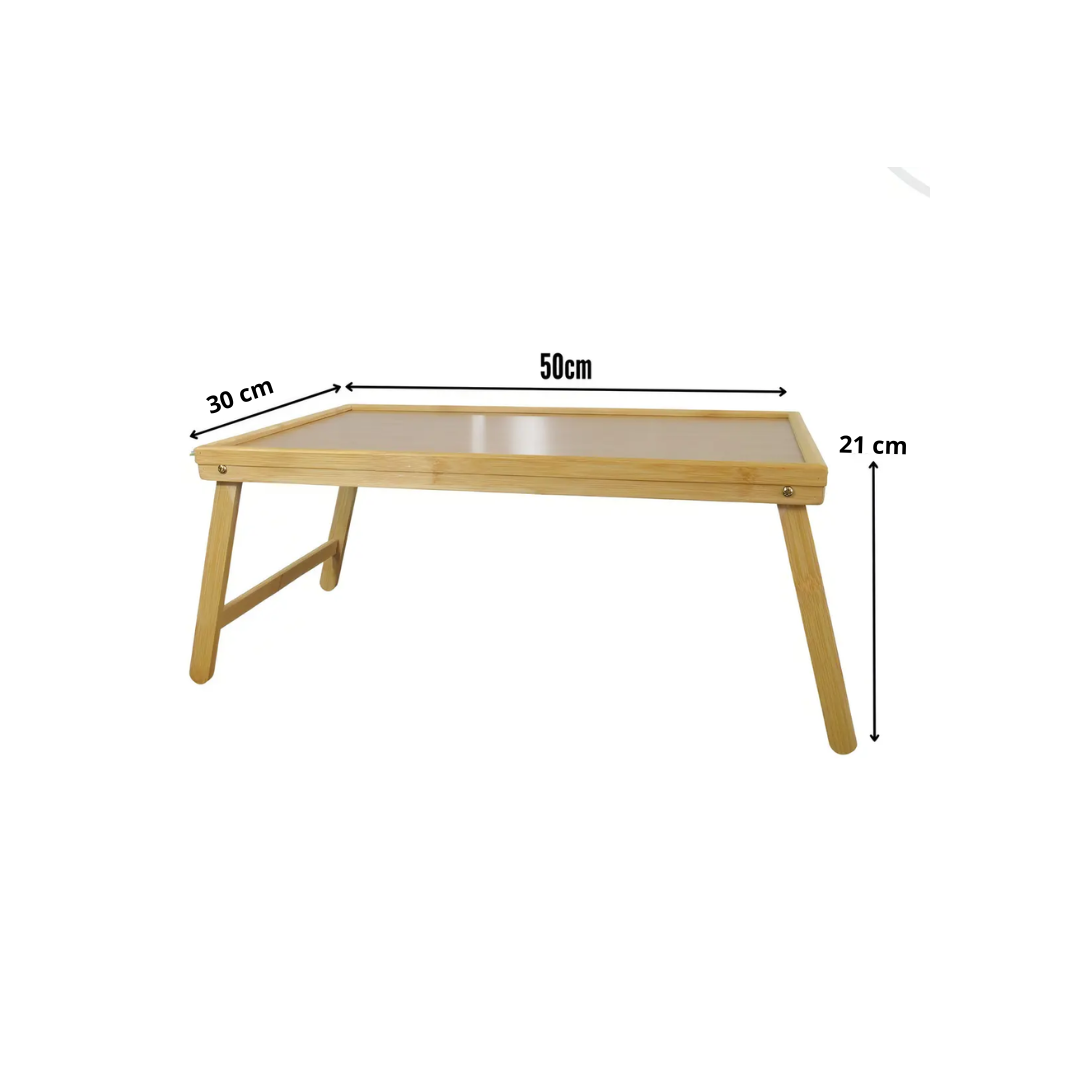 MESA DE BAMBÚ CON PATAS PLEGABLES - 1