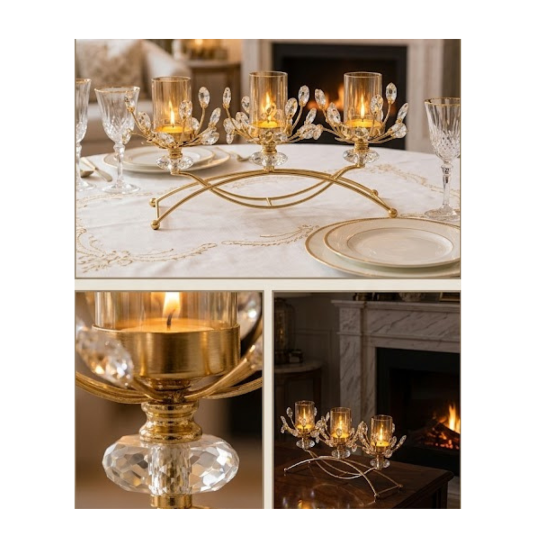CANDELABRO DE METAL DE 3 - 2