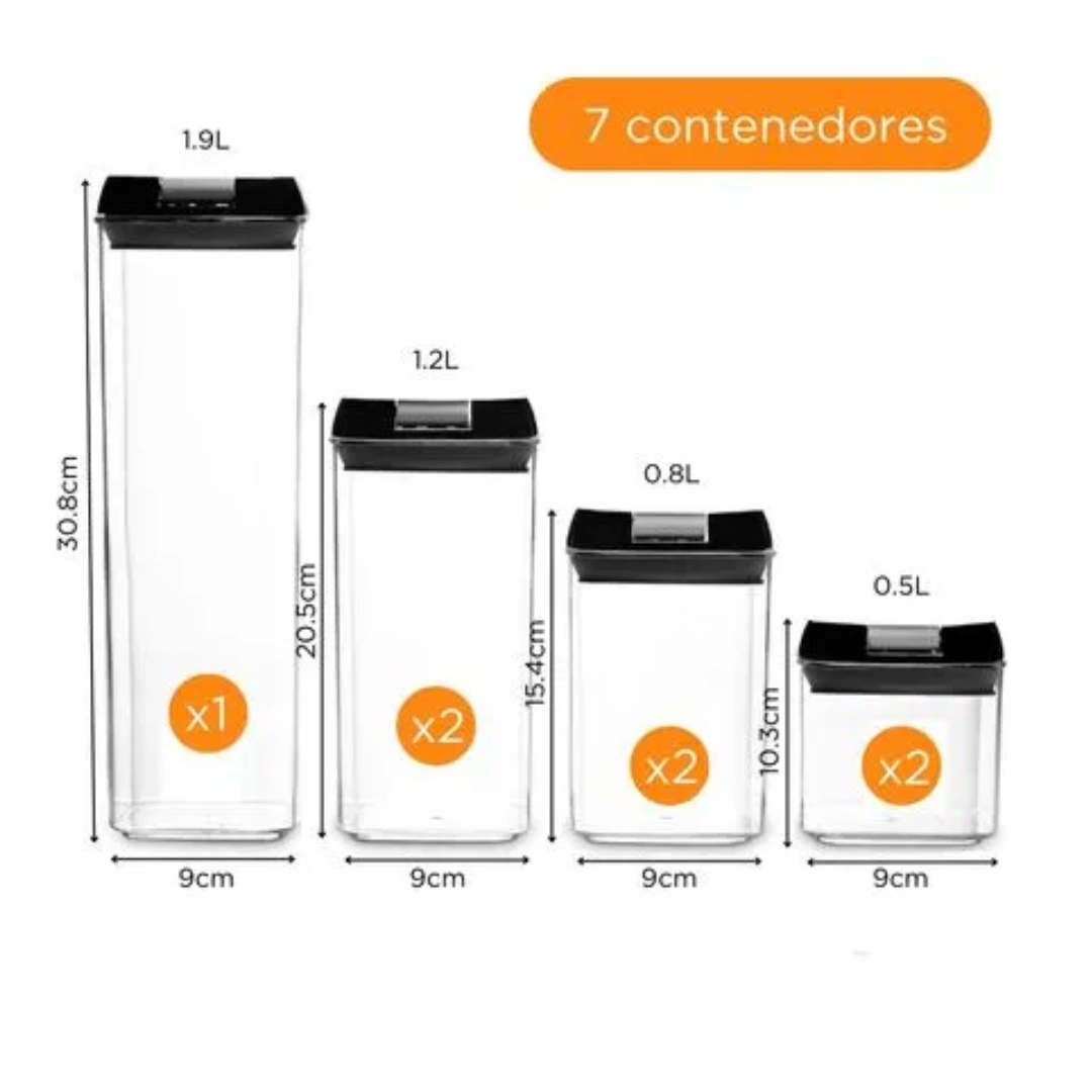 SET DE FRASCOS PARA ALIMENTOS - 2
