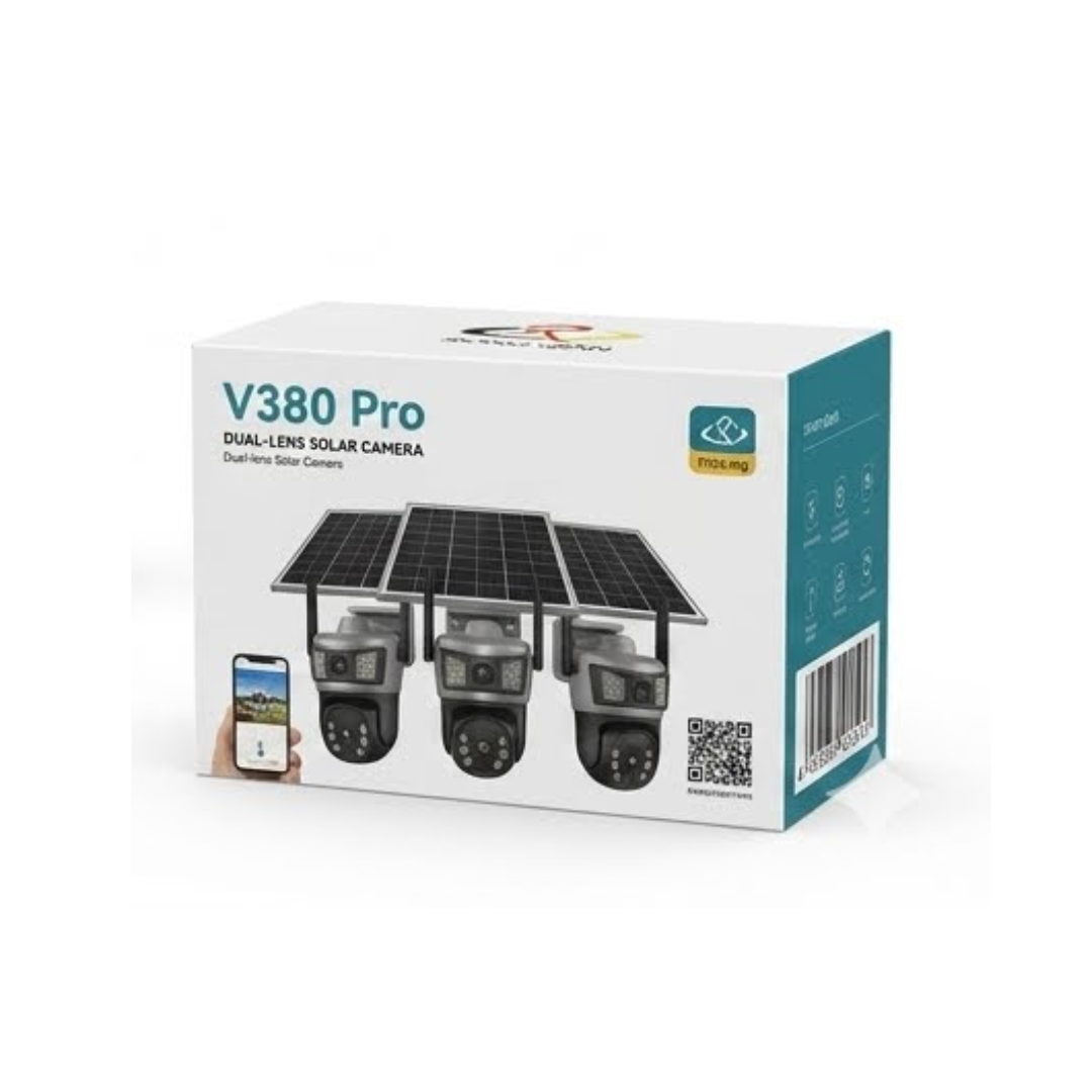CÁMARA SOLAR WIFI PLATEADO 360° - 2