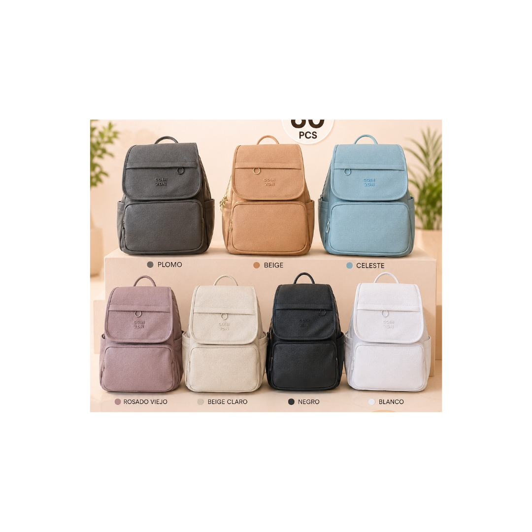 MOCHILA CON SOLAPA PARA MUJER - 1
