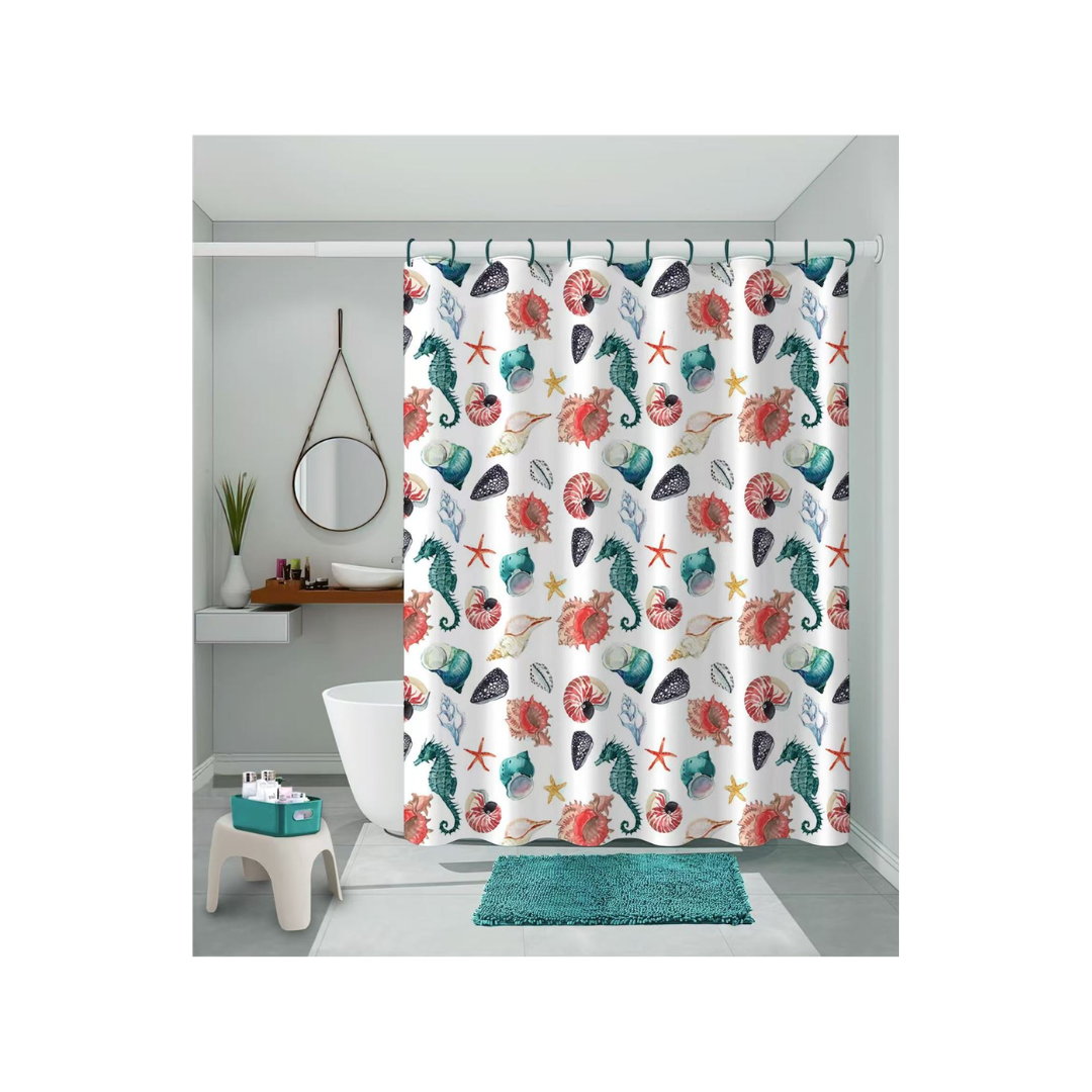 SET DE CORTINA PARA BAÑO 3 PIEZAS - 1