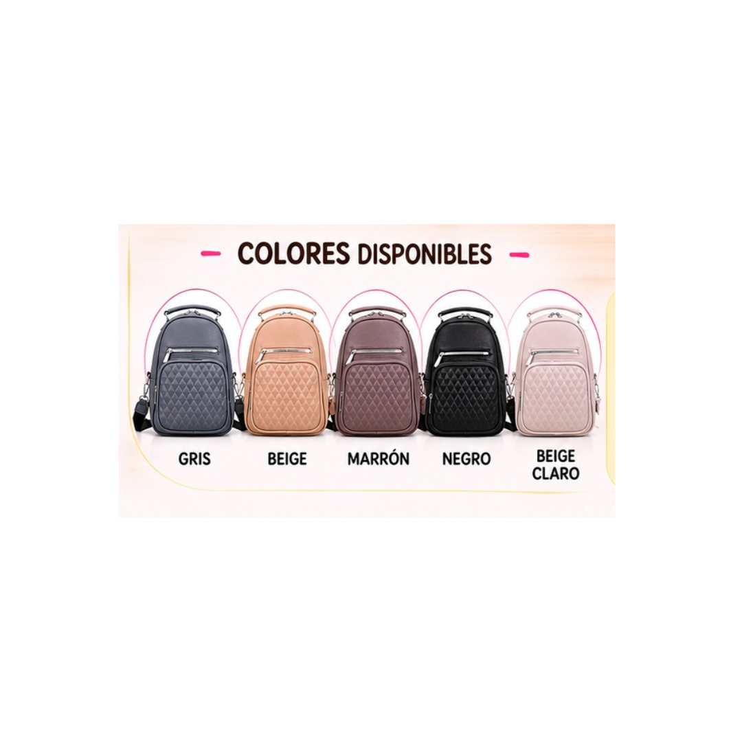 MOCHILA IMPERMEABLE CON CORREA PARA DAMA - 1